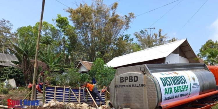 BAZNAS Kabupaten Malang dan BPBD Berhasil Berikan Bantuan Air Bersih di Sumbermanjing Wetan