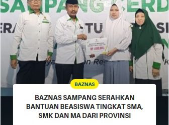 BAZNAS Sampang Serahkan Bantuan Beasiswa Tingkat SMA, SMK dan MA dari Provinsi