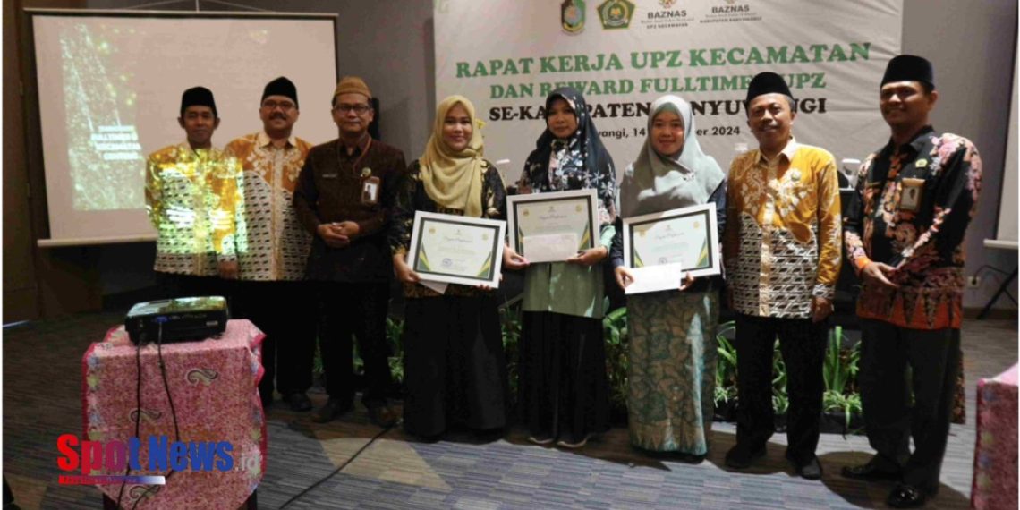 BAZNAS Banyuwangi Berikan Reward kepada Fulltimer UPZ Terbaik dalam Rapat Kerja