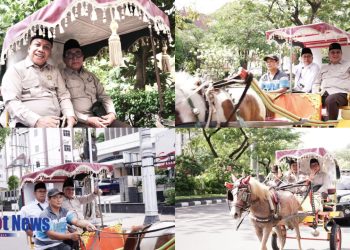 BAZNAS Provinsi Jawa Timur Menuju Kantor BAZNAS Provinsi Jawa Tengah dengan Wisata Andong