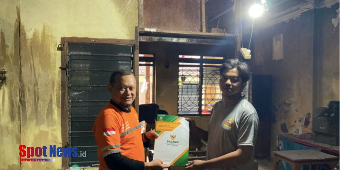 BAZNAS Kota Madiun Salurkan Bantuan untuk Korban Kebakaran di Jalan Wuni