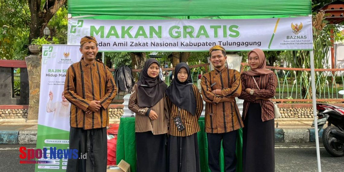 BAZNAS Tulungagung Bagikan 2000 Porsi Makanan Gratis dalam Peringatan Hari Jadi ke-819 Kabupaten Tulungagung
