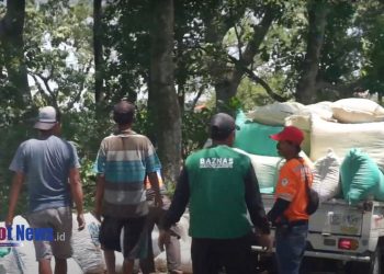 BAZNAS Mojokerto Salurkan Bantuan Sekem untuk Penyelamatan Jalur Rawan  Pacet-Cangar