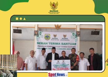 BAZNAS Jawa Timur Serahkan Bantuan 45 Ekor Kambing di Kabupaten Bondowoso