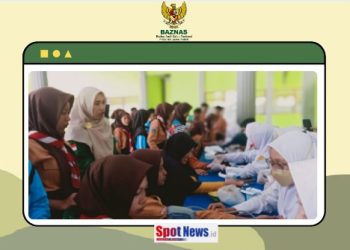 Baznas Kab. Ngawi Sukses Berkolaborasi Dengan SMK Kesehatan BIM Ngawi Usai Gelar Layanan Kesehatan Gratis di SMPN 5 Ngawi dalam rangka HKN ke 60