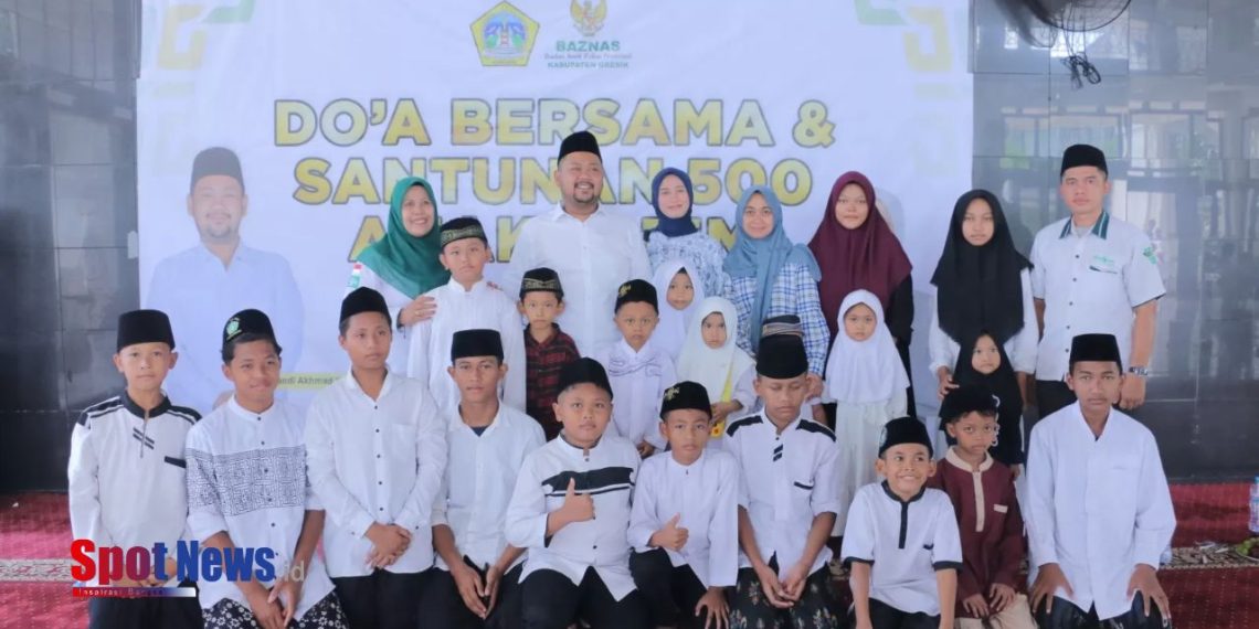 BAZNAS Kabupaten Gresik Gelar Doa Bersama dan Santunan untuk Anak Yatim dan Dhuafa