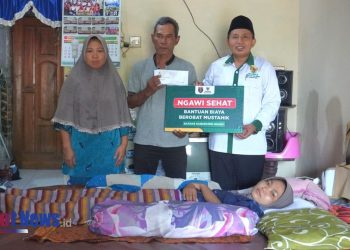 BAZNAS Kabupaten Ngawi Berikan Bantuan kepada Pelajar Madrasah Aliyah yang Terluka Akibat Kecelakaan Maut