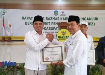 LAZISNU Nganjuk Terima Penghargaan Sebagai Mitra Kerja Produktif dari Baznas Nganjuk