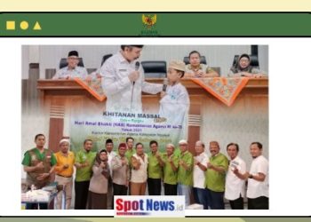 BAZNAS Kab. Nganjuk Gelar Khitanan Massal Bersama Kemenang Kab. Nganjuk Dalam Rangka HUT KEMENANG KE- 79