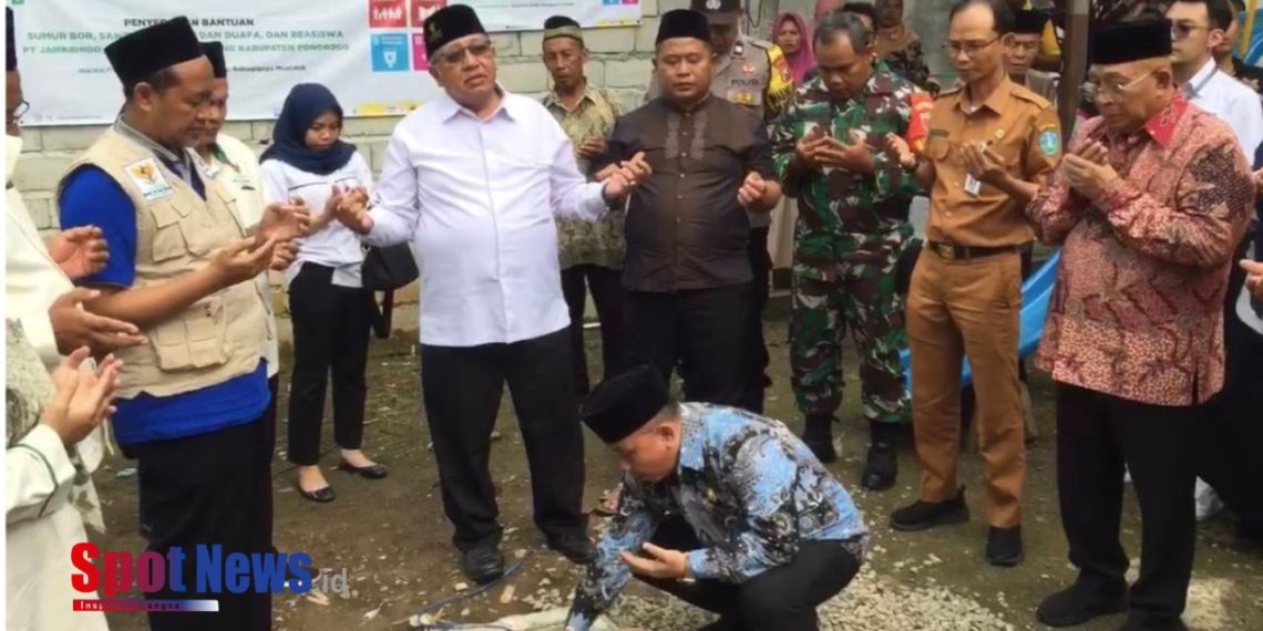 Bersama Jamkrindo Syariah,BAZNAS Jatim Resmikan Sumur Bor untuk Masyarakat Desa Dayakan Ponorogo