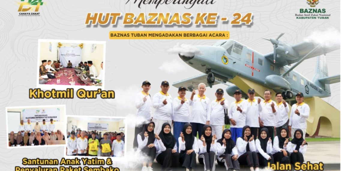 BAZNAS Kabupaten Tuban Peringati HUT ke-24 dengan Berbagai Kegiatan Sosial