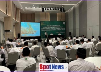 Bidang Penyelenggaraan Haji dan Umrah (PHU) Kanwil Kementerian Agama Provinsi Jawa Timur (Kanwil Kemenag Jatim) mengadakan Rapat Koordinasi