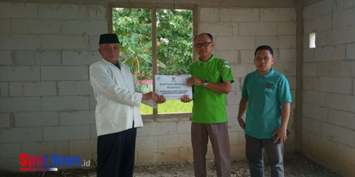 BAZNAS Bojonegoro Salurkan Bantuan Renovasi Mushola SDN Glagahwangi 2