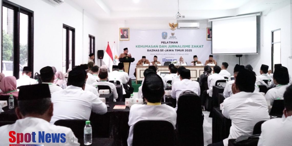 BAZNAS Provinsi Jawa Timur Gelar Pelatihan Kehumasan dan Jurnalisme Zakat 2025
