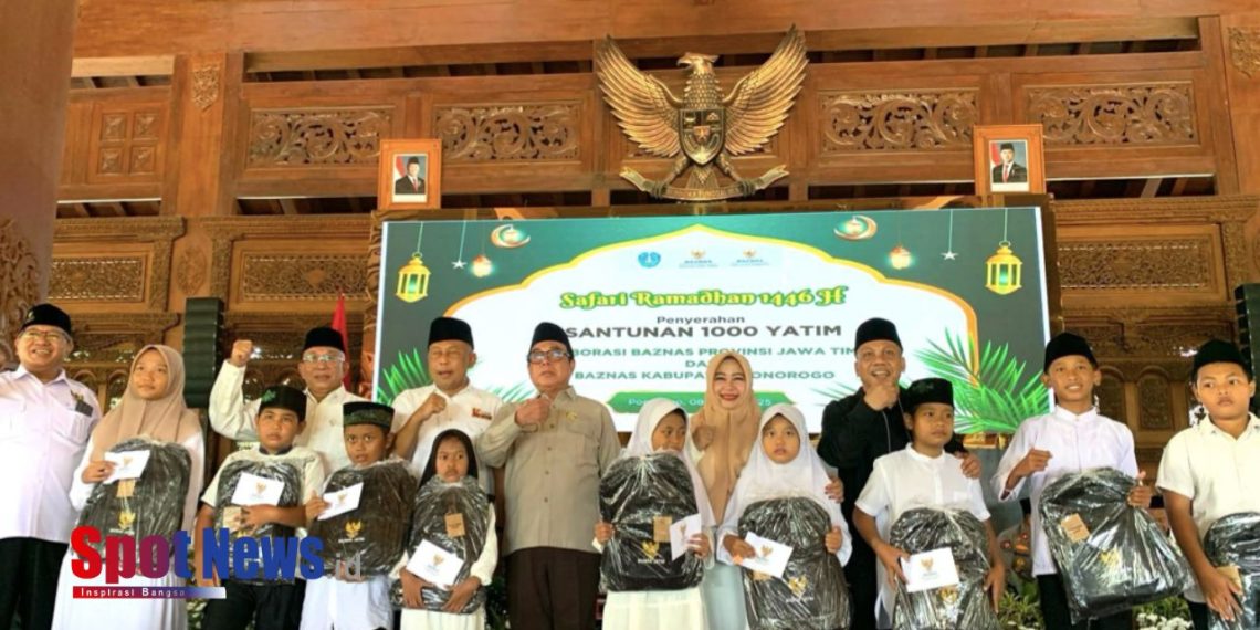 BAZNAS Jawa Timur Gelar Santunan 1000 Anak Yatim dalam Safari Ramadhan di Ponorogo