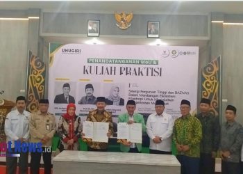 BAZNAS RI, BAZNAS Jatim, dan BAZNAS Bojonegoro Jalin Kerja Sama Strategis dengan UNUGIRI Melalui Penandatanganan MoU dan Kuliah Praktisi