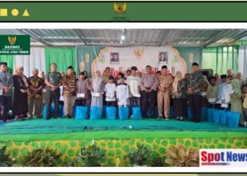 BAZNAS Ngawi Tasarrufkan Bantuan Anak Yatim, dhuafa dan Guru Latker Pada Saat Momentum HALAL BIHALAL 1446 H.