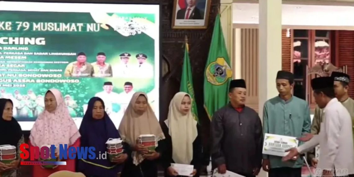 Baznas Gandeng Muslimat NU Salurkan Bantuan Puluhan Juta untuk Mustahik di Bondowoso