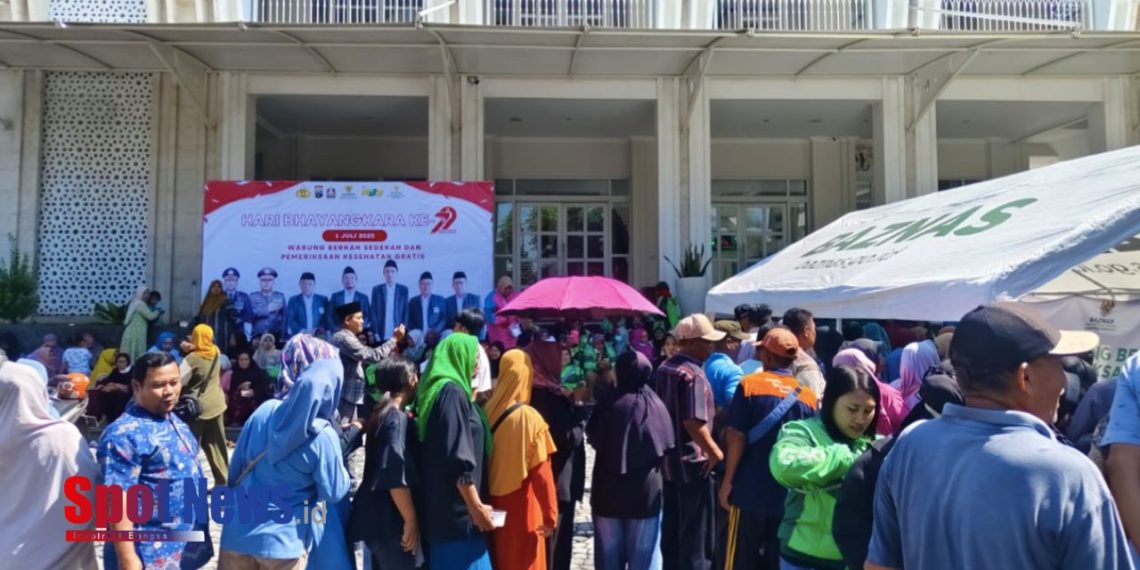 GAS POL Meriahkan HUT Bhayangkara ke-79, Kolaborasi BAZNAS dan Polresta Sidoarjo Hadirkan Warung Berkah Sedekah