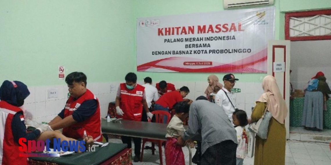 PMI dan BAZNAS Kota Probolinggo Gelar Khitanan Massal Gratis untuk 106 Anak