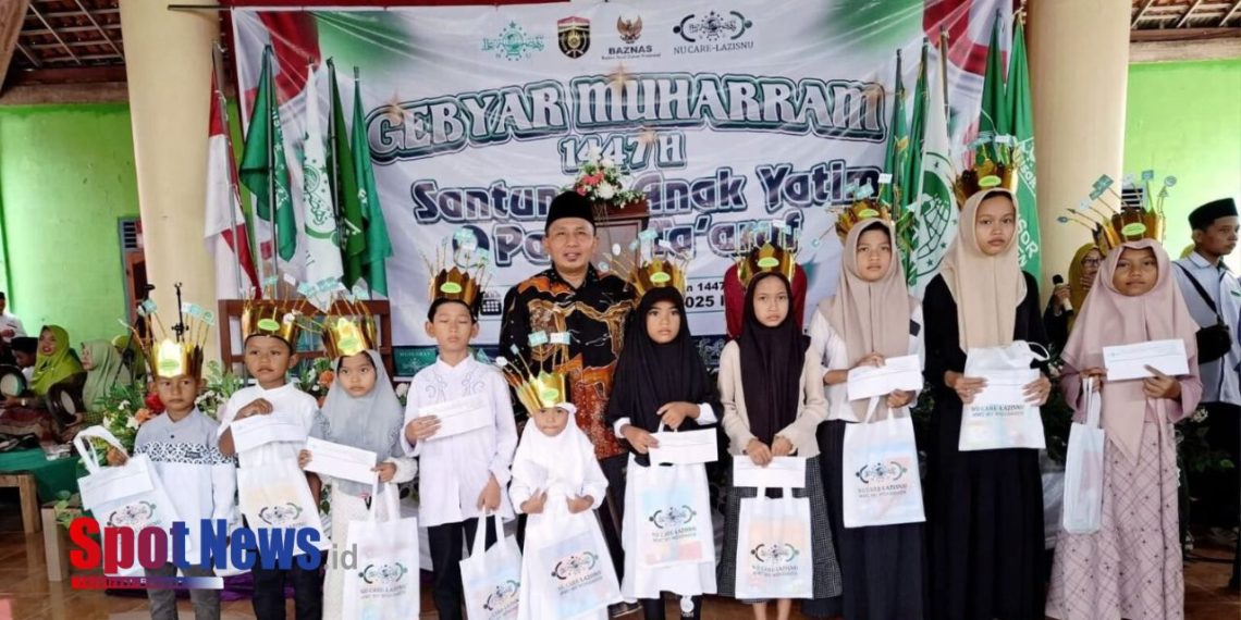 Gebyar Muharram 1447 H di Widodaren: BAZNAS Ngawi dan LAZISNU Santuni 250 Anak Yatim dan Gelar Pawai Ta’aruf Meriah