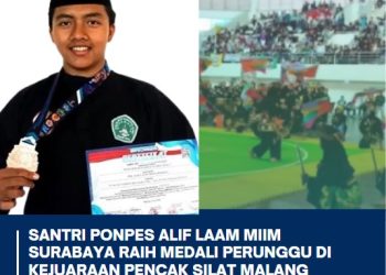 Santri Ponpes Alif Laam Miim Surabaya Raih Medali Perunggu di Kejuaraan Pencak Silat Malang Championship 5