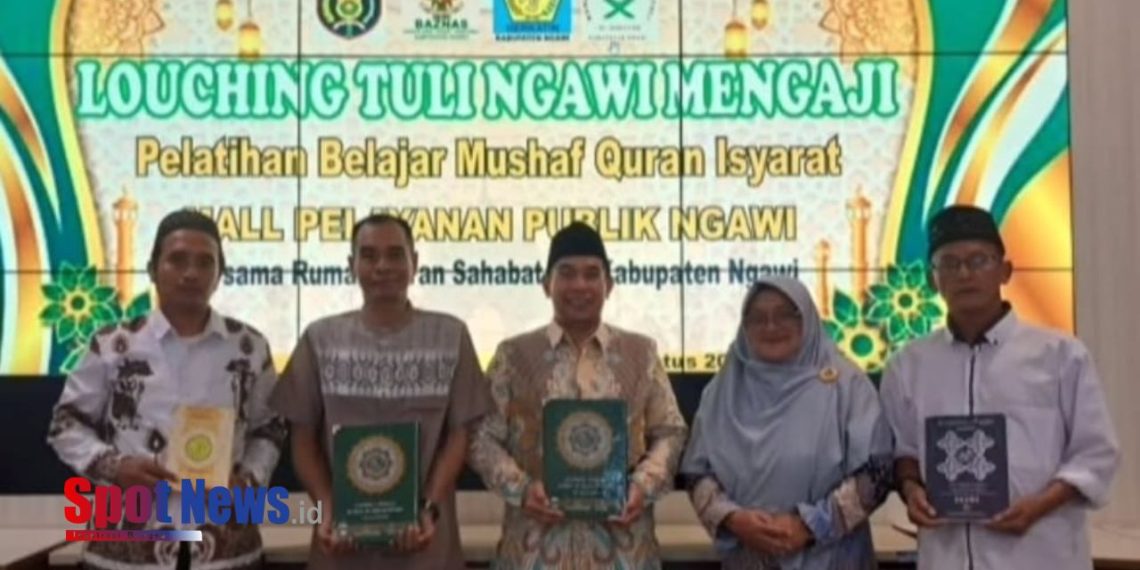 BAZNAS Ngawi Salurkan Modul Ajar dan Gelar Pelatihan “Tuli Mengaji”