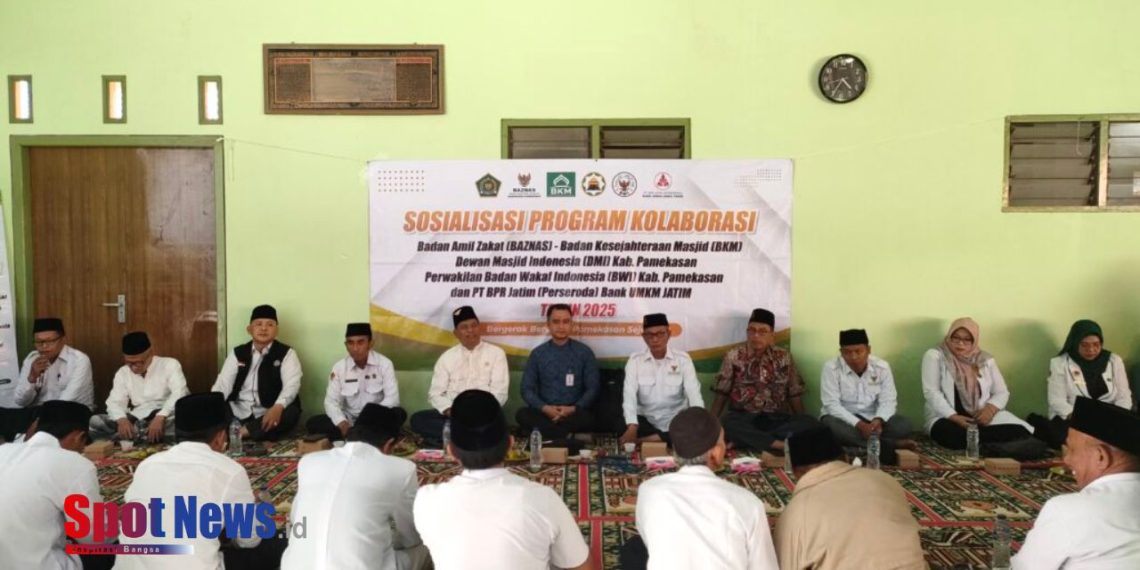 Lintas Lembaga Bersinergi: Sosialisasi Program Kolaborasi Baznas, BKM, DMI, BWI, dan BPR Jatim di Pademawu