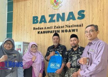 Perkuat Sinergi Pengelolaan Zakat, LAZ Ummul Quro’ Ngawi Kunjungi BAZNAS Kabupaten Ngawi