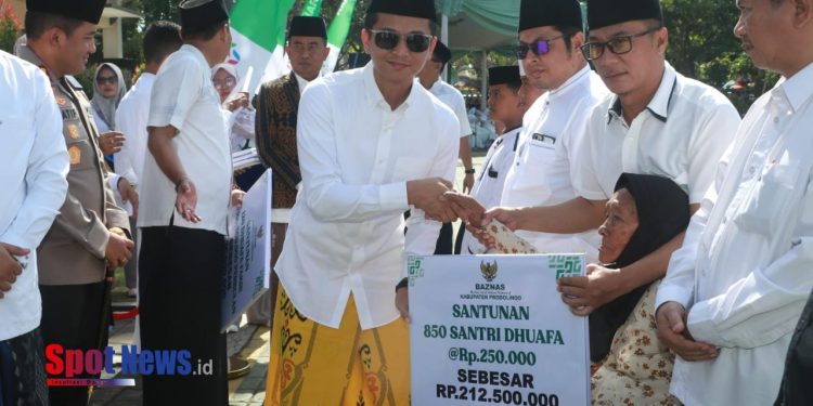 Pemkab Probolinggo dan Baznas Salurkan Rp617 Juta ZIS ASN di Peringatan Hari Santri Nasional 2025
