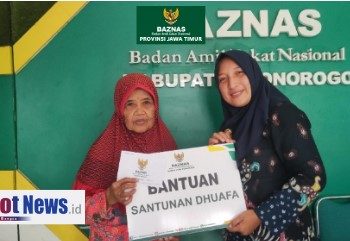 BAZNAS Ponorogo Salurkan Bantuan Rutin bagi Ratusan Dhuafa Lewat Program “Ponorogo Peduli”