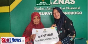 BAZNAS Ponorogo Salurkan Bantuan Rutin bagi Ratusan Dhuafa Lewat Program “Ponorogo Peduli”