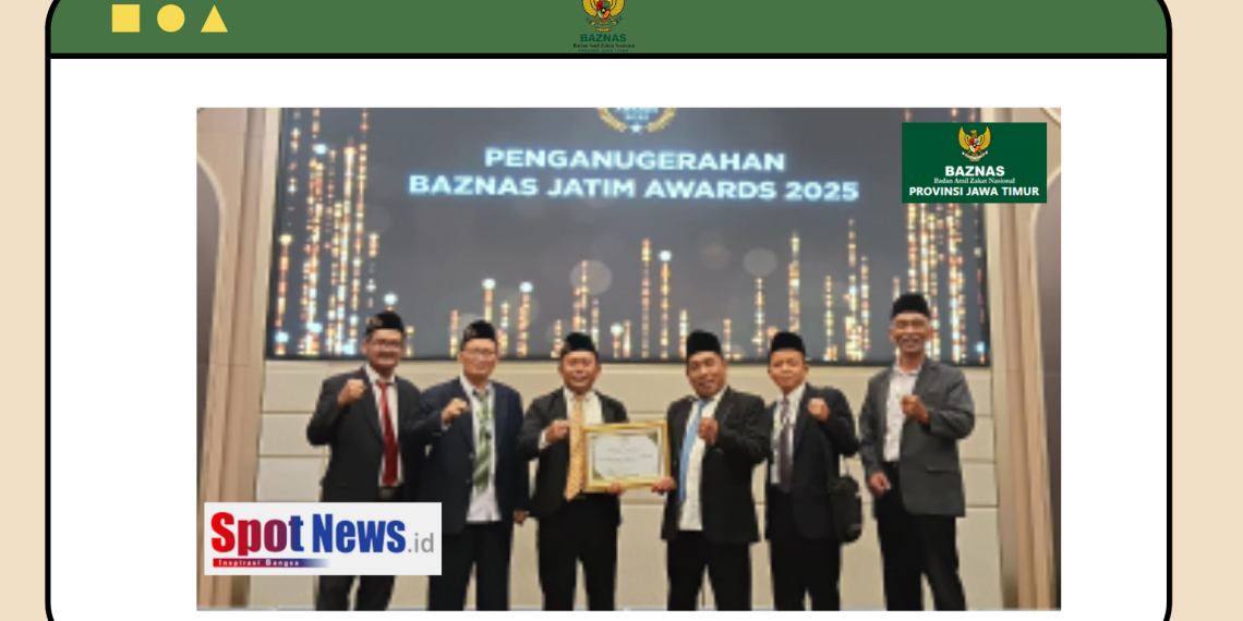 Pimpinan BAZNAS Mojokerto Hadiri Rakorda BAZNAS Jatim 2025, Bupati Terima Penghargaan