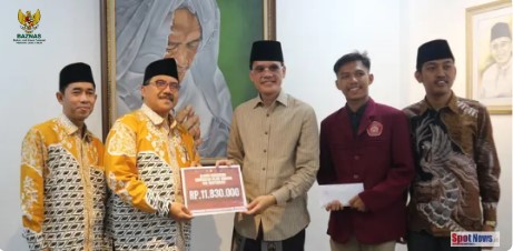 Peduli Kemanusiaan, UI Cordoba dan Yayasan Mabadiul Ihsan Titipkan Bantuan Banjir ke BAZNAS Banyuwangi