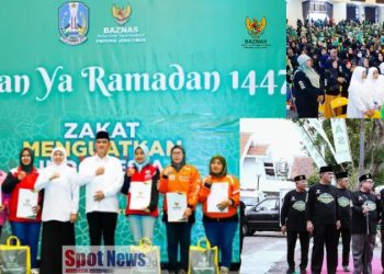 Khofifah dan BAZNAS Jatim Gelar Marhaban Ya Ramadan 1447 H, Salurkan Bantuan untuk Ratusan Bunda Ojol dan Mustahik