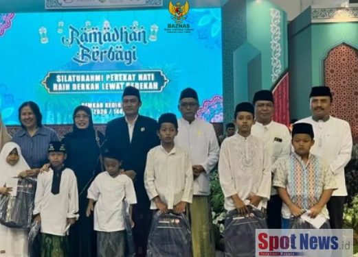 Pemkab Kediri dan BAZNAS Santuni 1.222 Anak Yatim, Hadirkan Kebahagiaan Ramadan Penuh Berkah
