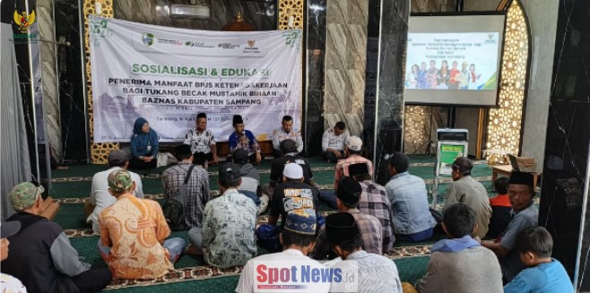 BAZNAS Sampang Gelar Sosialisasi dan Edukasi BPJS Ketenagakerjaan bagi Tukang Becak Binaan