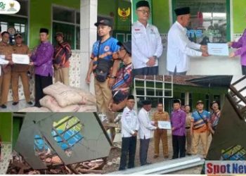 BAZNAS Bondowoso dan Pemkab Bergerak Cepat Bantu Perbaikan Ruang Kelas Ponpes Nurud Dhalam Terdampak Cuaca Ekstrem