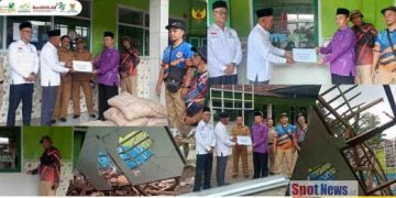 BAZNAS Bondowoso dan Pemkab Bergerak Cepat Bantu Perbaikan Ruang Kelas Ponpes Nurud Dhalam Terdampak Cuaca Ekstrem