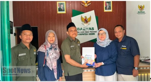 BAZNAS Kabupaten Kediri Terima Penyaluran Zakat Pegawai dari Perum Bulog Kantor Cabang Kediri