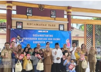 BAZNAS Kabupaten Kediri Salurkan Bantuan Susu bagi 65 Baduta, Perkuat Sinergi Percepatan Penanganan Stunting