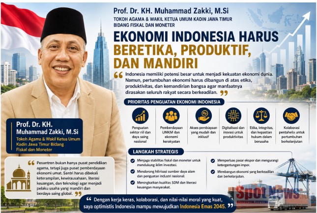 Prof. Dr. KH. Muhammad Zakki, M.Si : Ekonomi Indonesia Harus Bertumpu pada Etika, Produktivitas, dan Kemandirian Bangsa