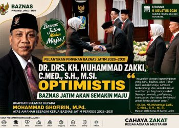 Dr. KH. Muhammad Zakki Optimistis Baznas Jatim Makin Maju, Ucapkan Selamat atas Amanah Mohammad Ghofirin sebagai Ketua Periode 2026–2031
