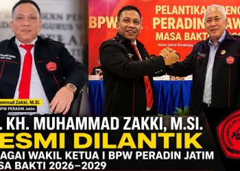 Dr. KH. Muhammad Zakki Resmi Dilantik sebagai Wakil Ketua I BPW PERADIN Jatim, Siap Perkuat Profesionalisme dan Pengabdian Advokat