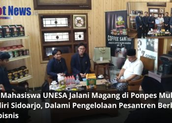 Lima Mahasiswa UNESA Jalani Magang di Ponpes Mukmin Mandiri Sidoarjo, Dalami Pengelolaan Pesantren Berbasis Agrobisnis