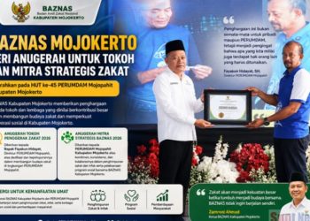BAZNAS Mojokerto Beri Anugerah kepada Penggerak Zakat dan Mitra Strategis