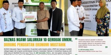 BAZNAS Ngawi Salurkan 10 Gerobak UMKM, Dorong Penguatan Ekonomi Mustahik