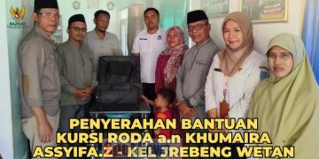 BAZNAS Kota Probolinggo Salurkan Kursi Roda untuk Khumaira Assyifa Zahra
