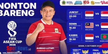 Pemprov Jateng Gelar Nobar Timnas Indonesia di FIFA ASEAN Cup 2026, Gratis untuk Masyarakat